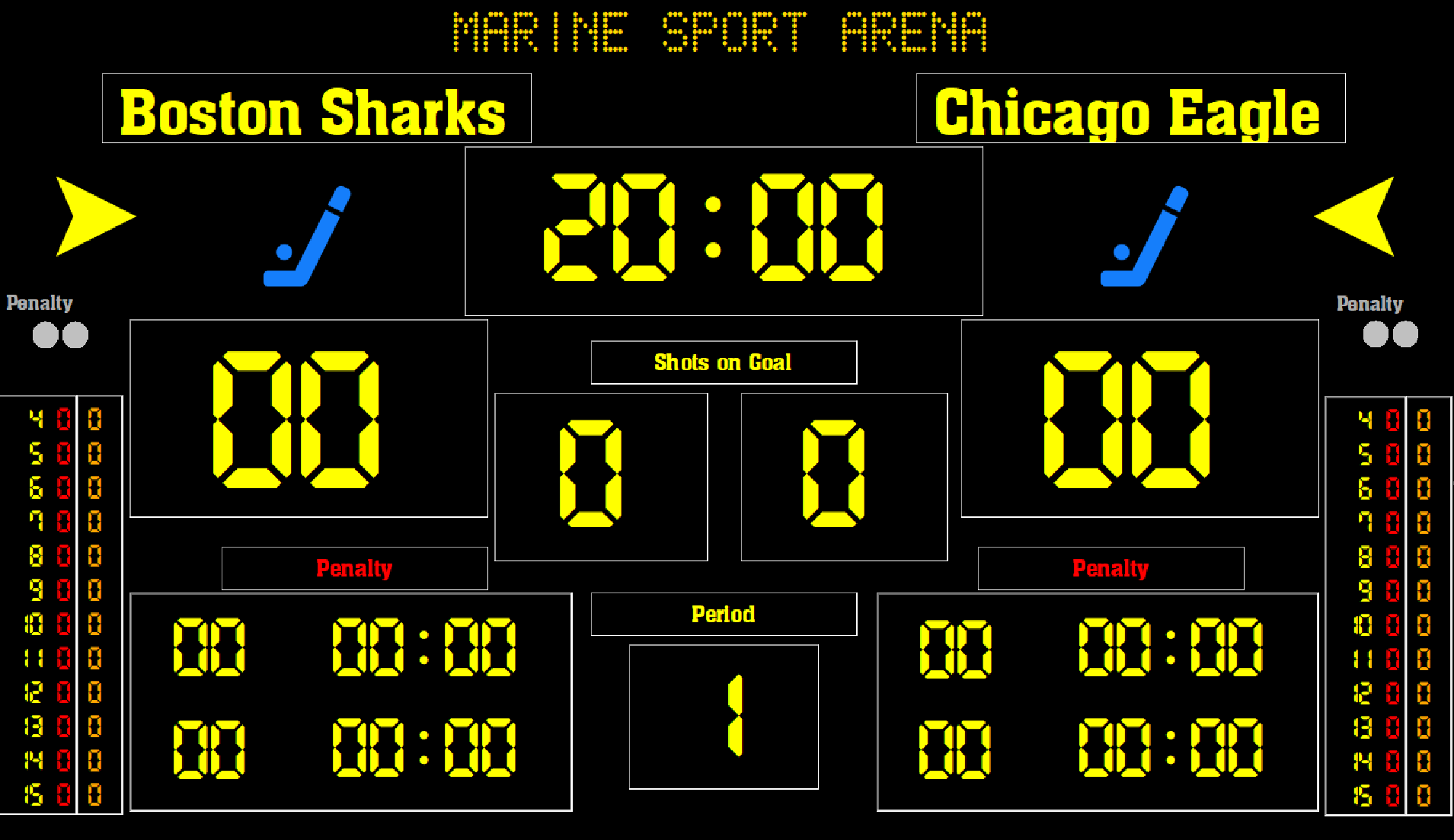 Eguasoft Hockey Scoreboard
